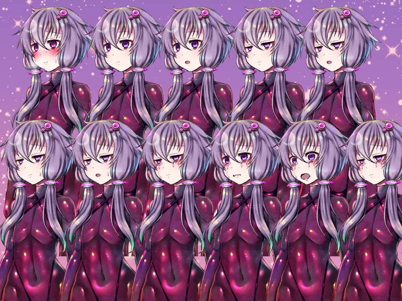 【二次創作立ち絵フリー素材】結月ゆかり・生体ラバースーツ