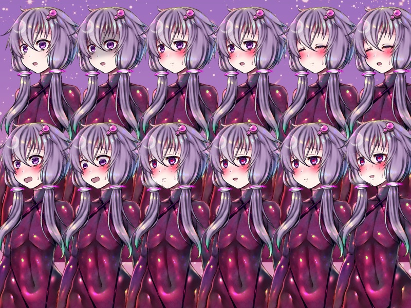 【二次創作立ち絵フリー素材】結月ゆかり・生体ラバースーツ