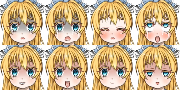 【無料】立ち絵フリー素材『アリス』