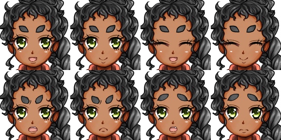 【無料】立ち絵フリー素材『やんちゃポニテ』