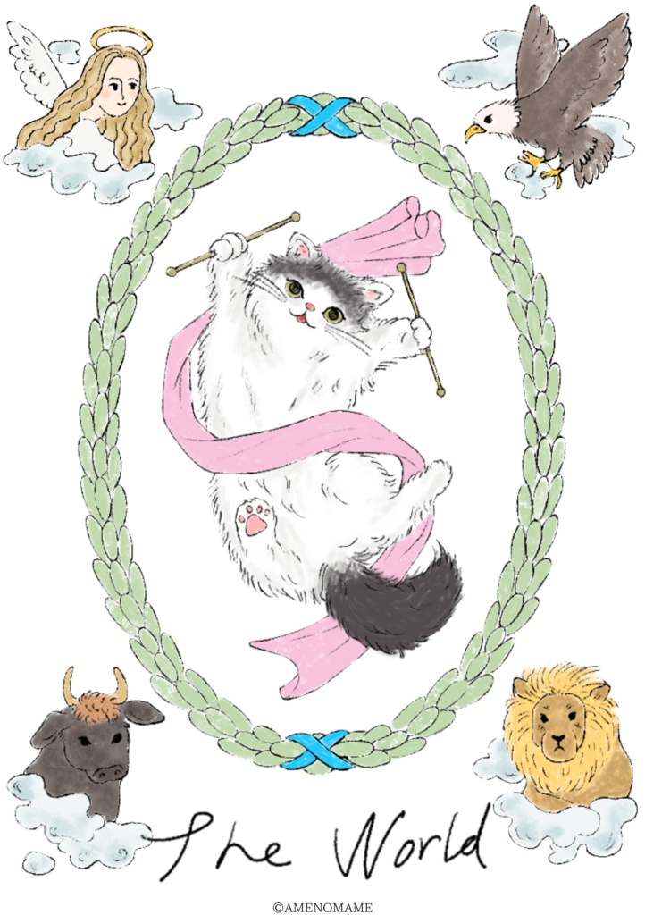 世界な猫のトートバッグ