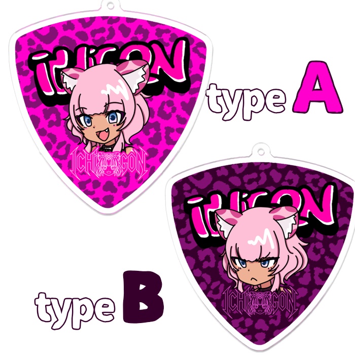 いちごん ピック型アクキー