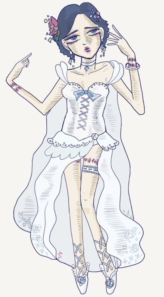 アクリルスタンド　イラスト　桂蘭