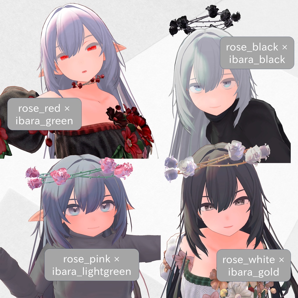 Rose Crown【ヘアアクセサリー/ヘイロー/チョーカー】