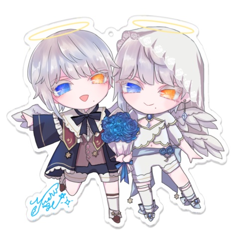 【一周年記念】星影ゆえるアクリルキーホルダー【新旧衣装】※コーティング・特典なし、直送