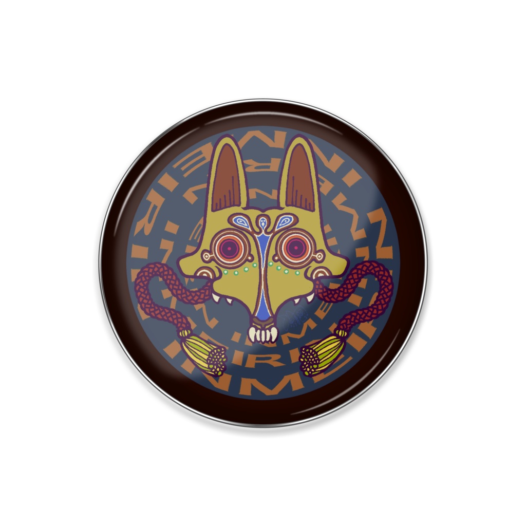 キツネの凛バッチ