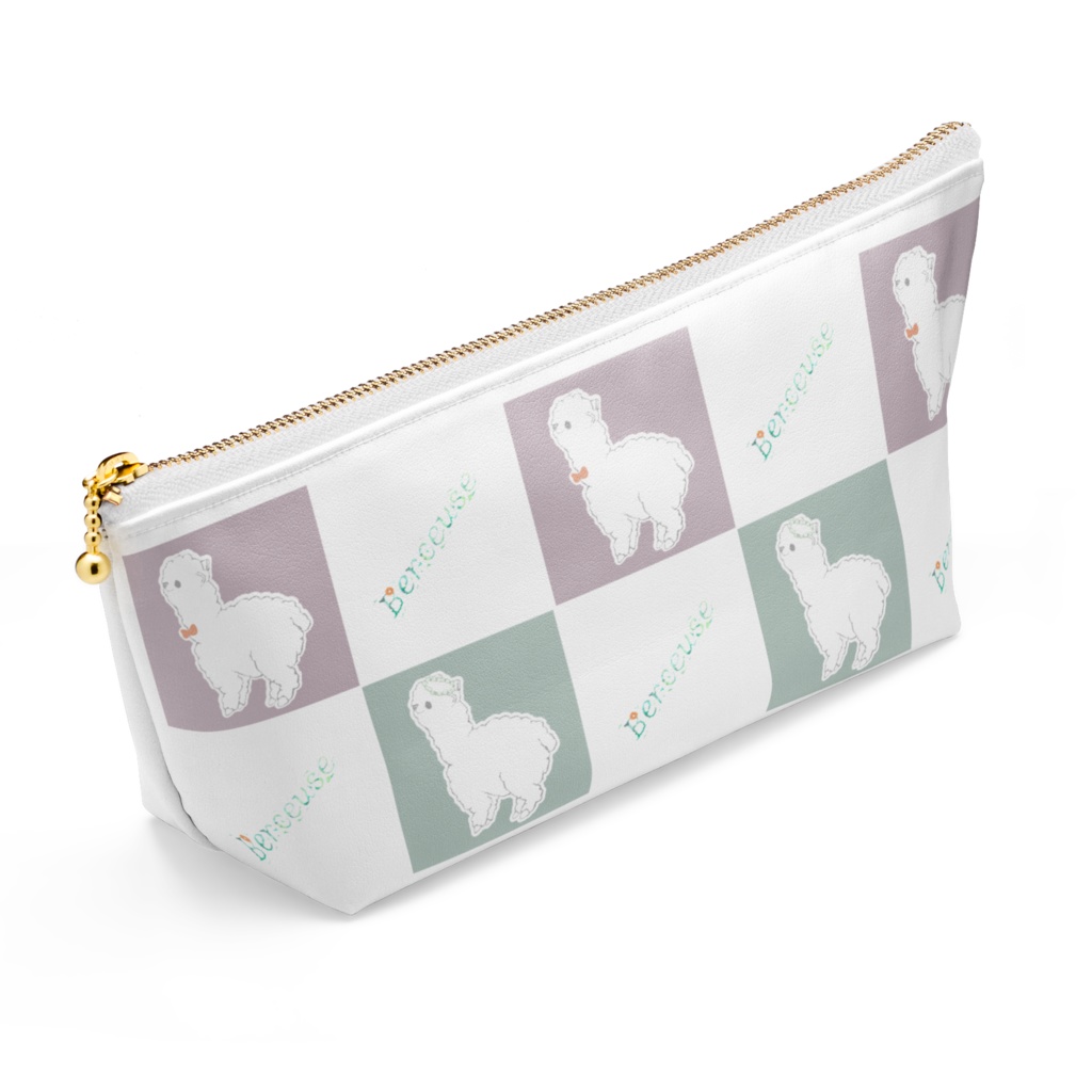 【Berceuse】アルパカもふもふポーチ