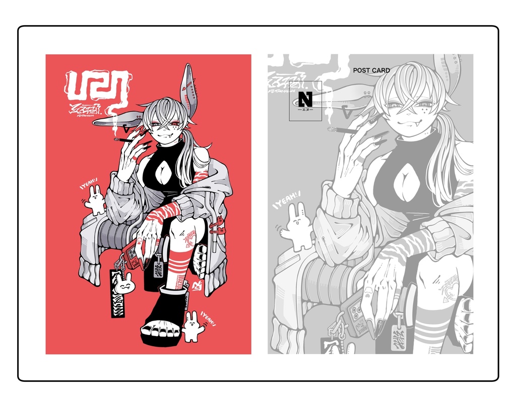 【NEW】兎ポストカード