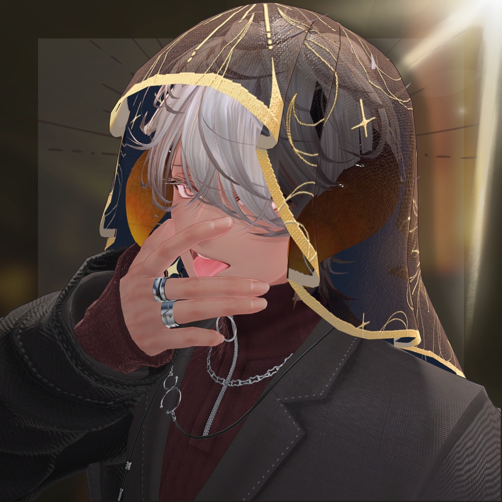 【複数アバター対応】Horn Veil