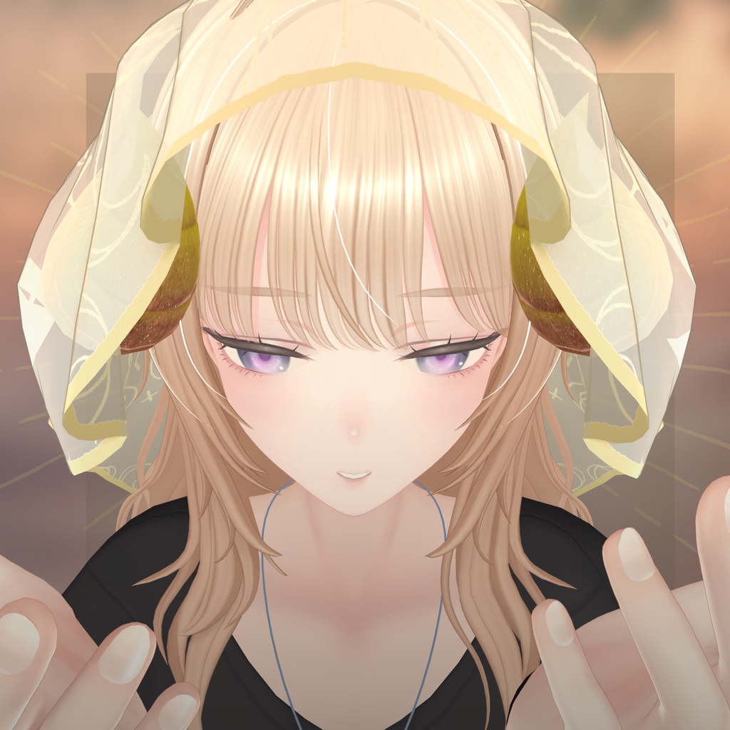 【複数アバター対応】Horn Veil