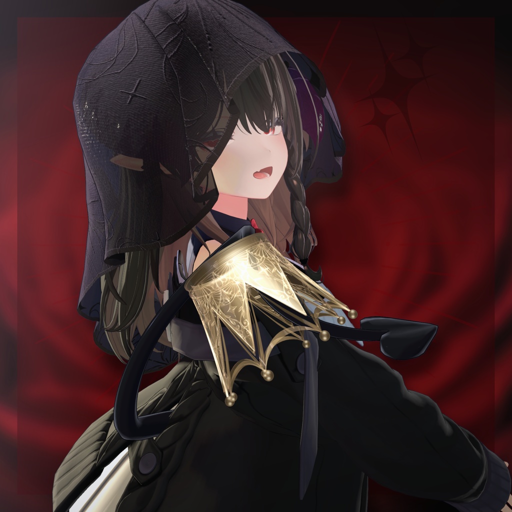 【複数アバター対応】Horn Veil