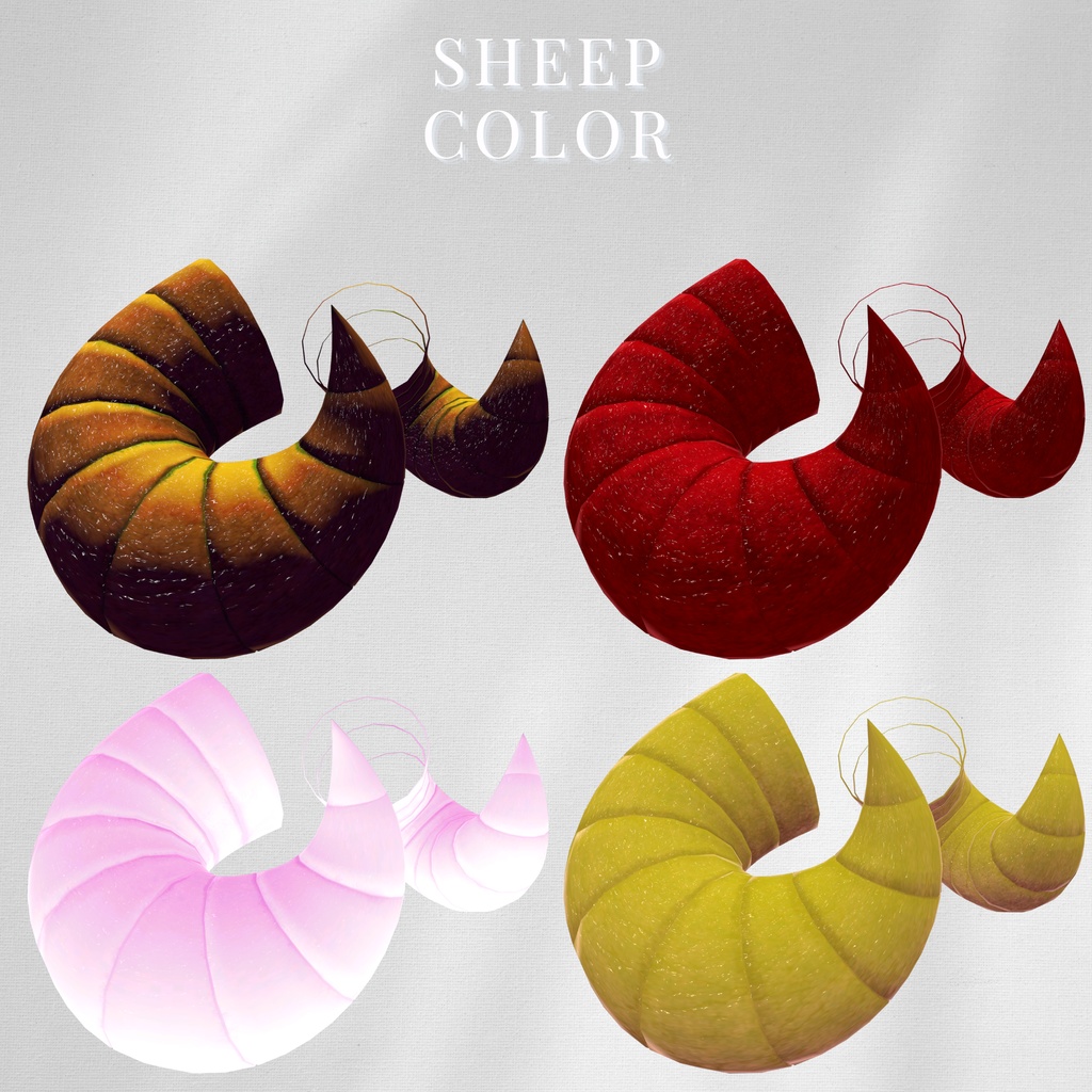 【複数アバター対応】Horn Veil