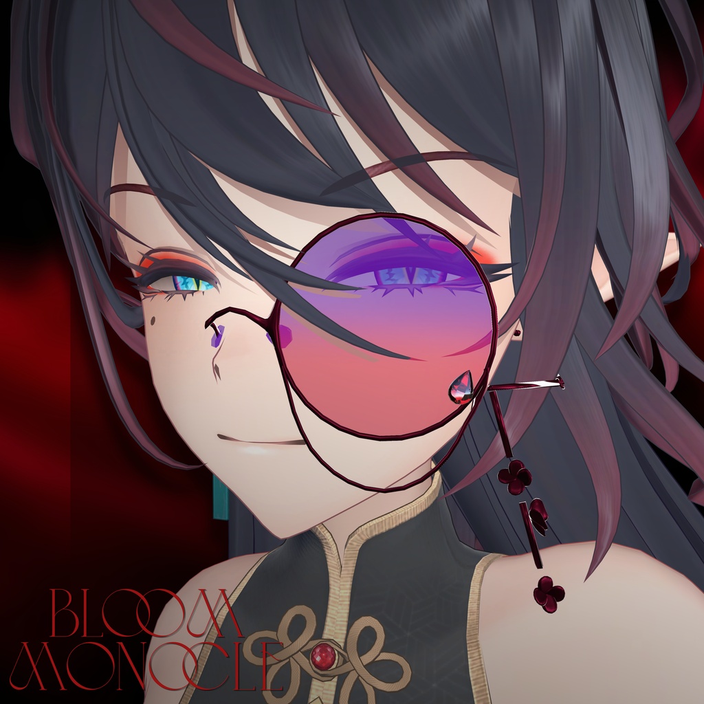 フルパックセール中!【18アバター対応】Bloom Monocle