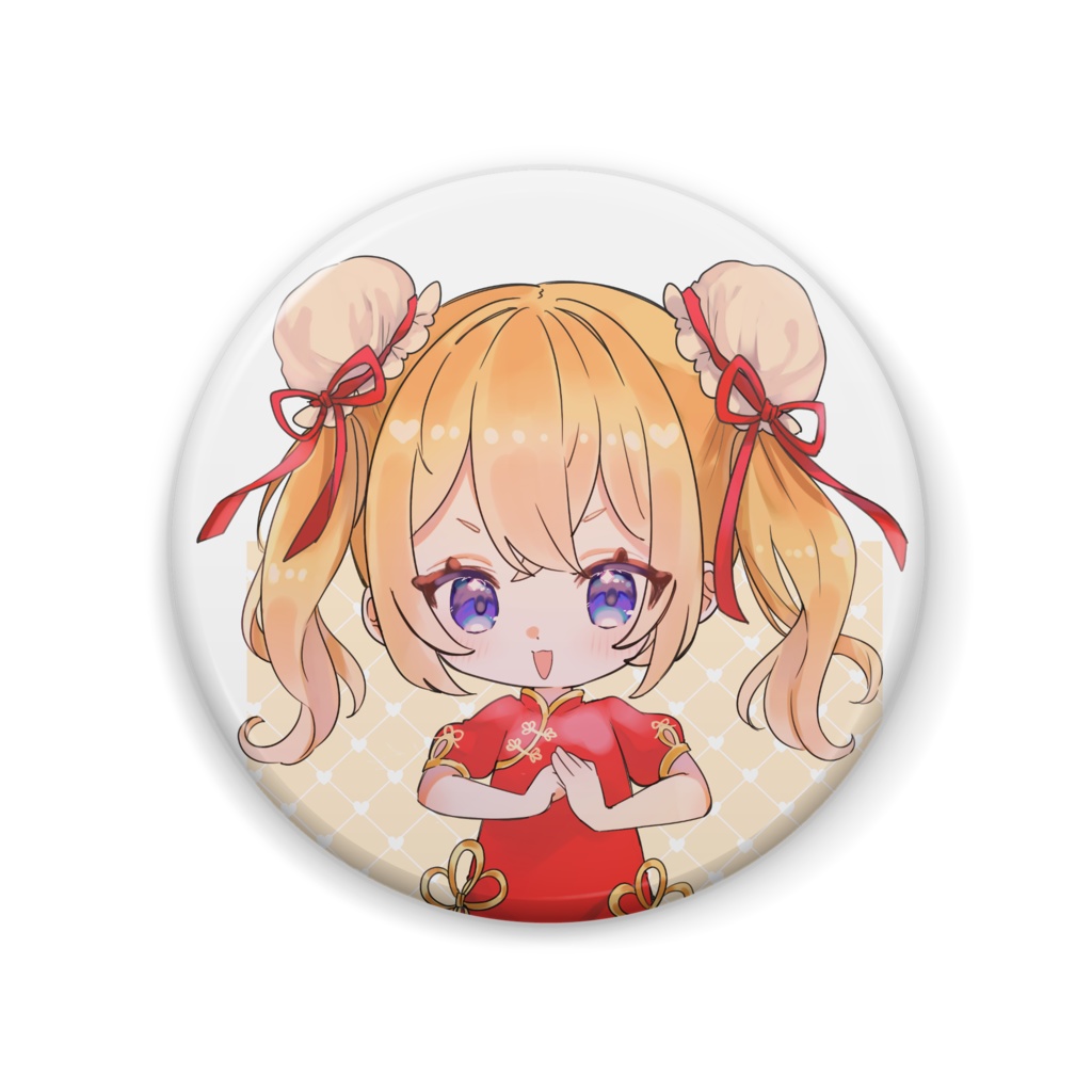 みぃるの缶バッジ（チャイナ服バージョン）