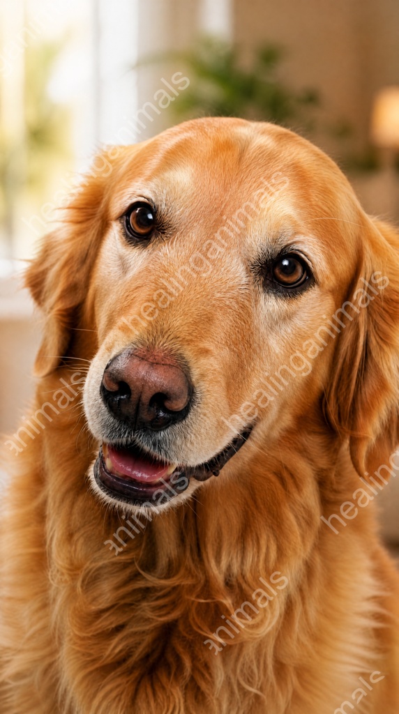 Golden Retriever Portrait - Healing Wallpaper Set