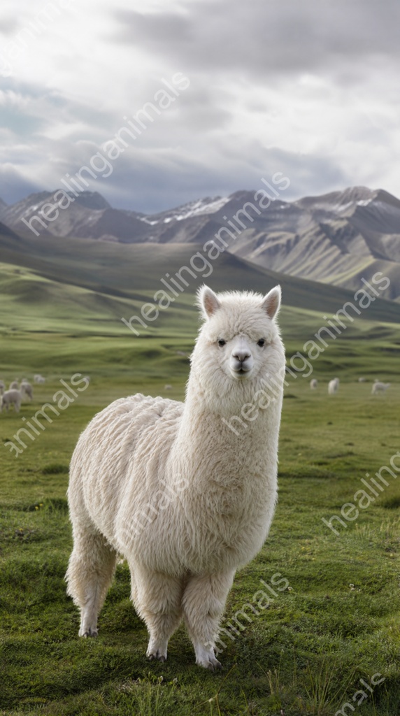 Alpaca Andes Mountain - Healing Wallpaper Set