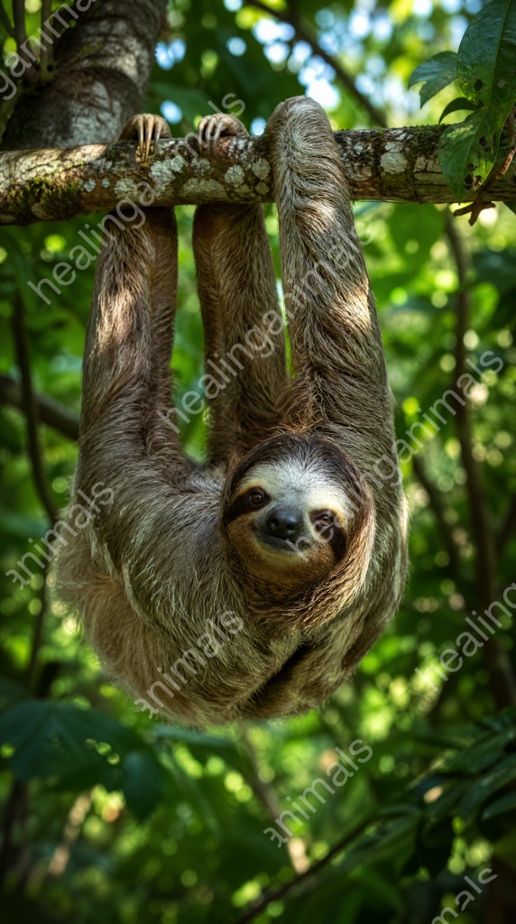 Three-toed Sloth - Healing Wallpaper Set