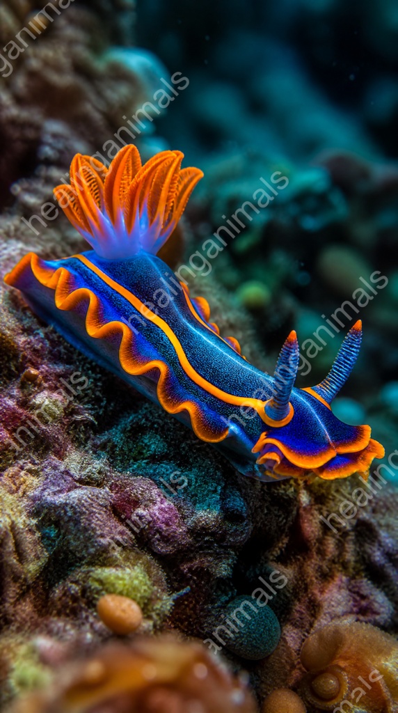 Nudibranch Sea Slug - Vivid Ocean Wallpaper Set