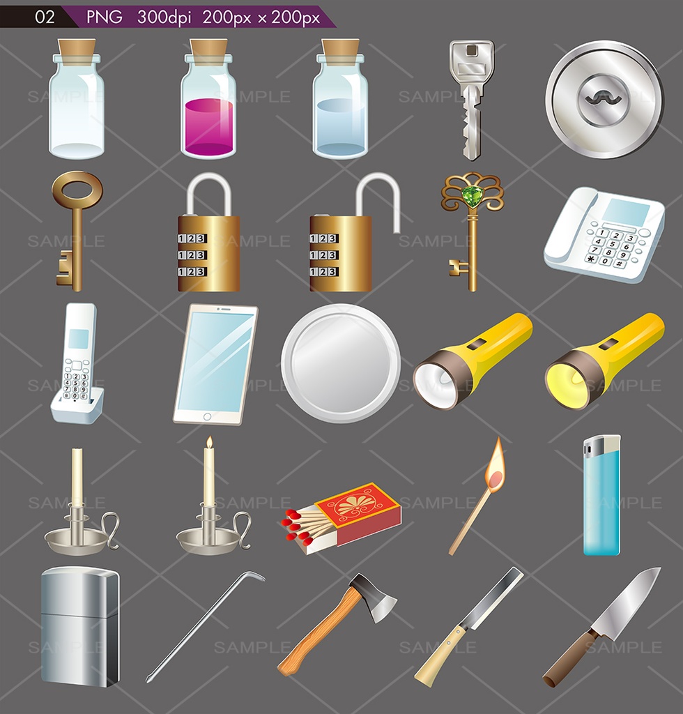 ホラー系で使えそうなアイコン。