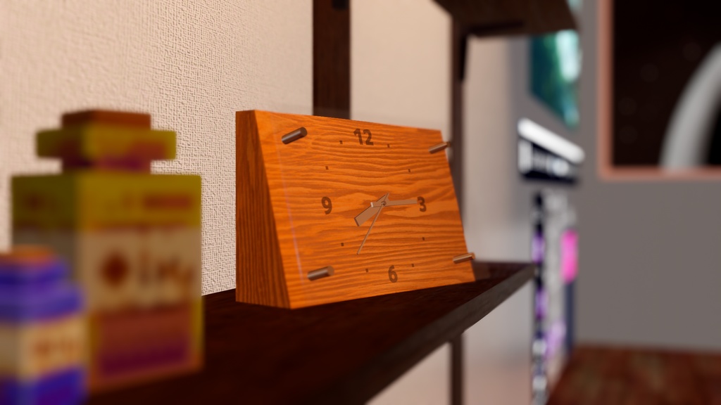 【無料】WoodenClock