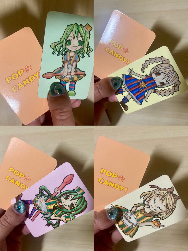 食べ物擬人化イラストカード②