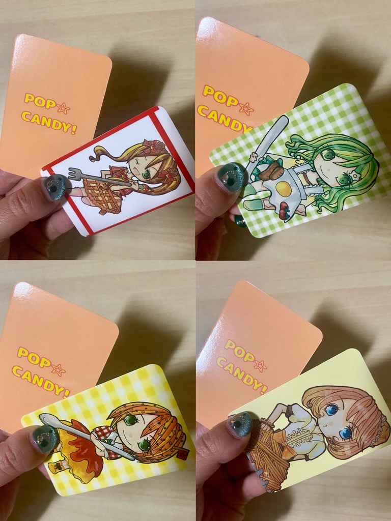 食べ物擬人化イラストカード③