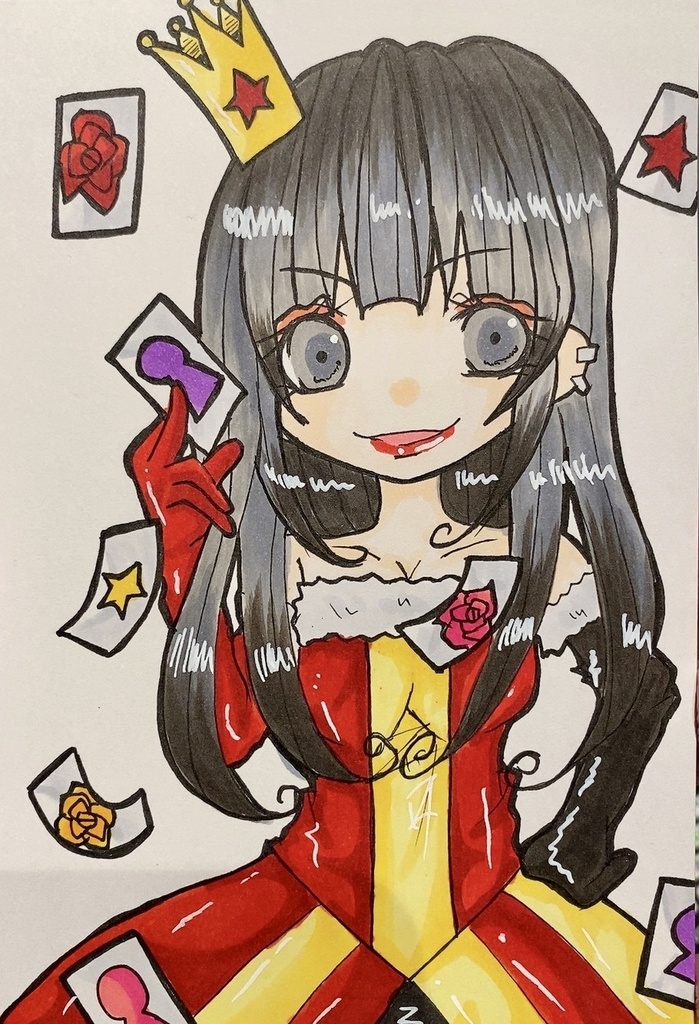 オリジナル 星の女王様👸🌟原画イラスト