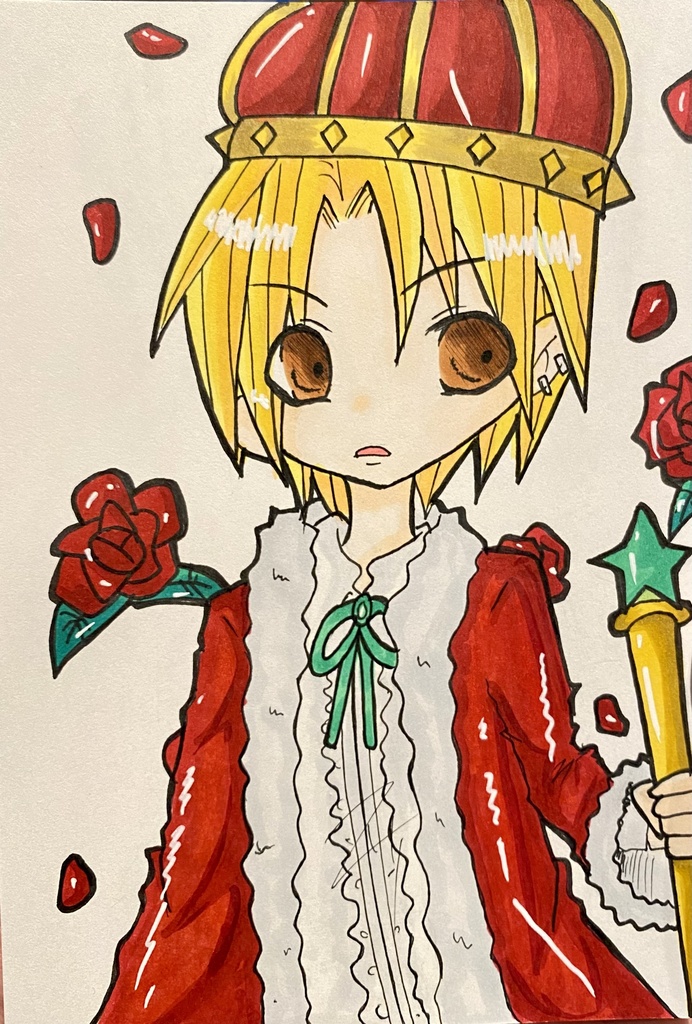 オリジナル 星の王様👑原画イラスト
