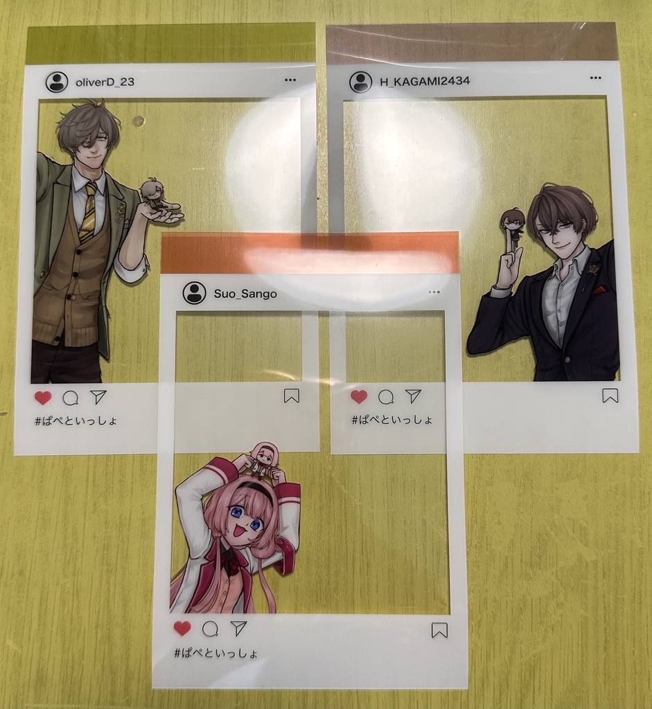 SNS風クリアカード（オリバー）