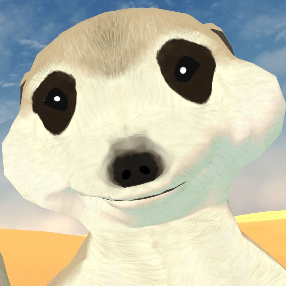 『ミーアキャットのミーヤちゃん / Meeyeah-chan』オリジナル3Dモデル