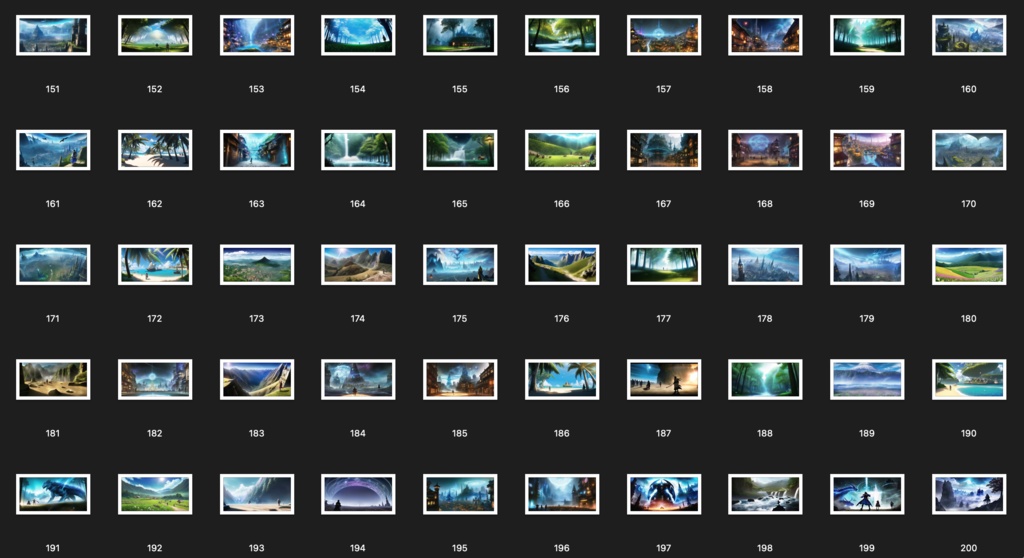 No.101-200 Concept art style illustration collection