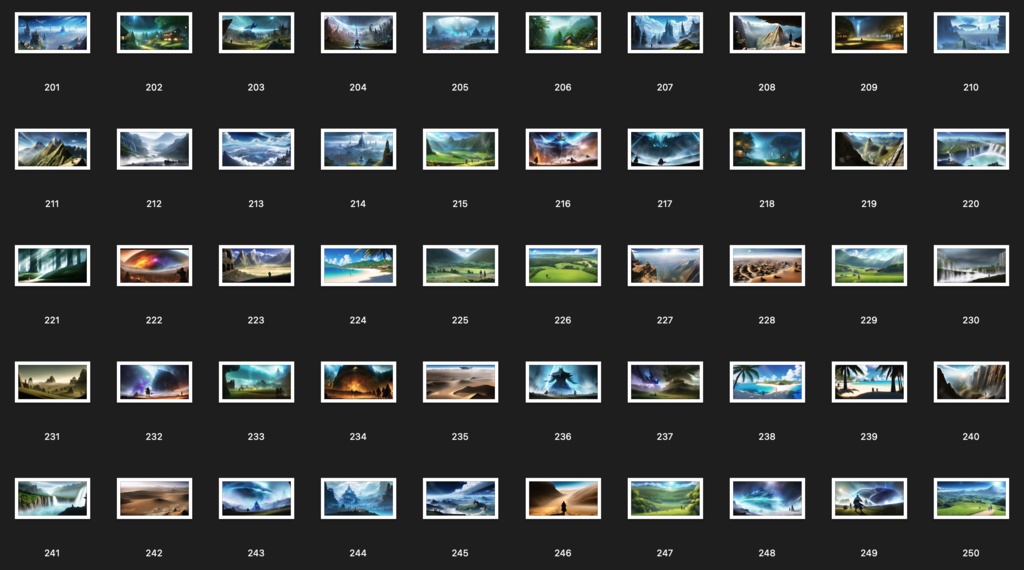 No.201-300 Concept art style illustration collection