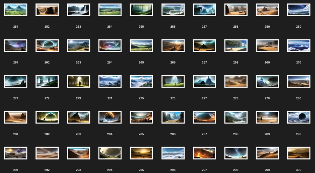 No.201-300 Concept art style illustration collection