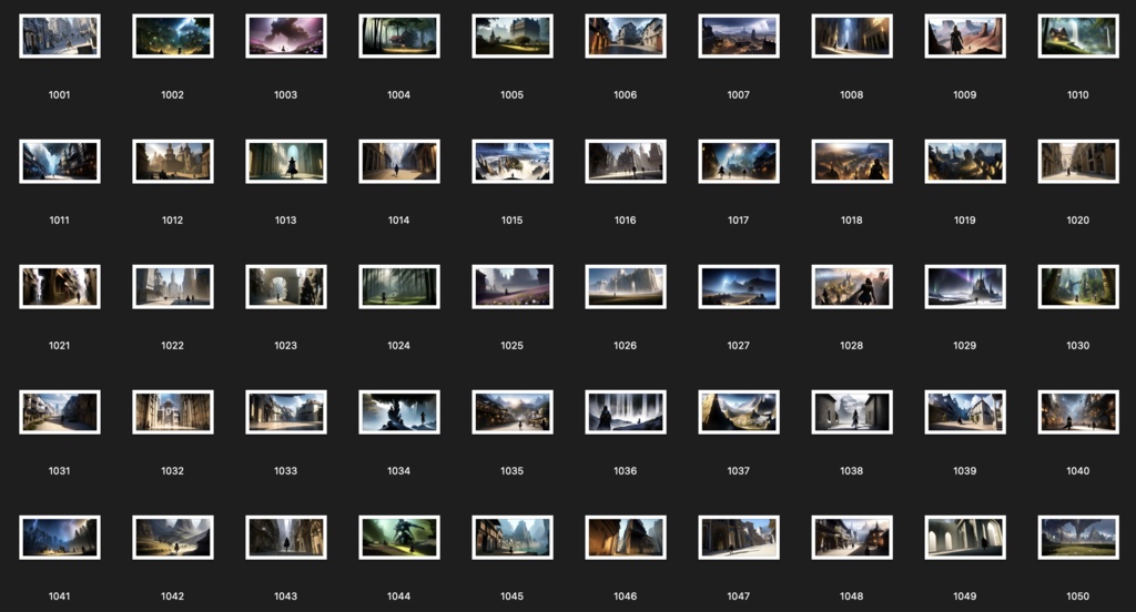 No.1001-1100 Concept art style illustration collection