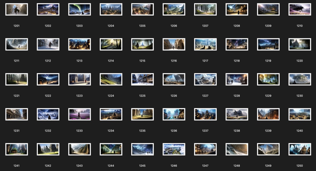 No.1201-1300 Concept art style illustration collection