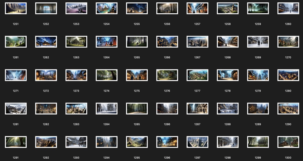 No.1201-1300 Concept art style illustration collection