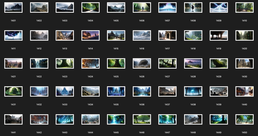 No.1401-1500 Concept art style illustration collection