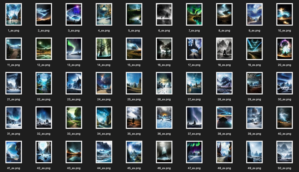 No.1-50_ex Concept art style illustration collection