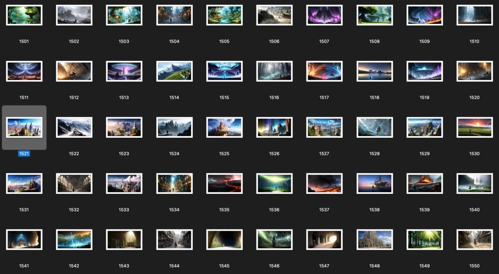 No.1501-1600 Concept art style illustration collection