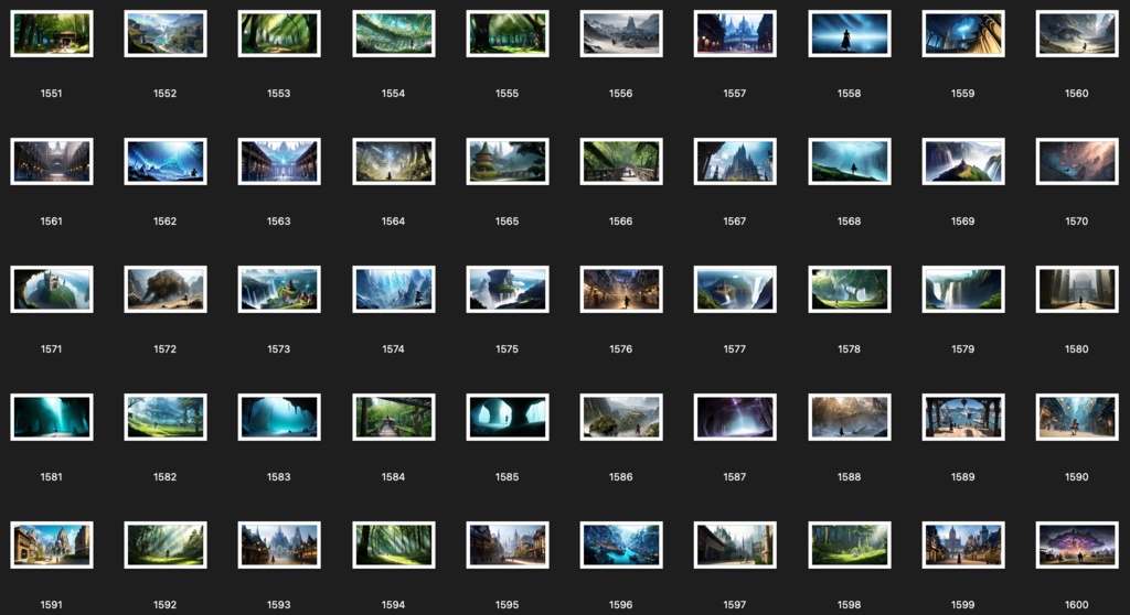 No.1501-1600 Concept art style illustration collection