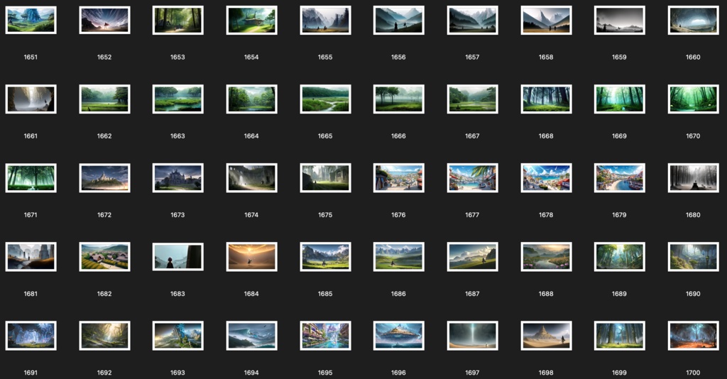 No.1601-1700 Concept art style illustration collection