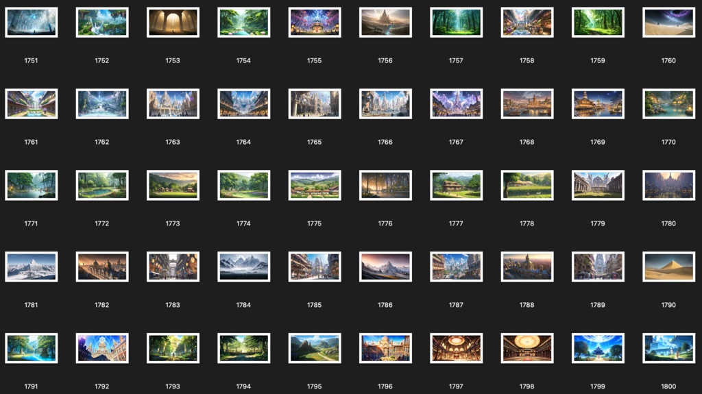 No.1701-1800 Concept art style illustration collection