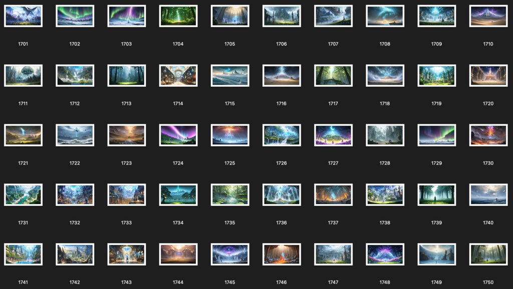 No.1701-1800 Concept art style illustration collection