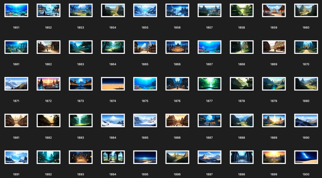 No.1801-1900 Concept art style illustration collection