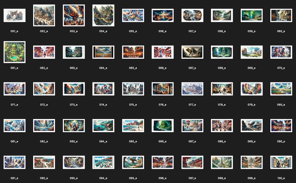 Concept art style illustration collection: Extra pictures