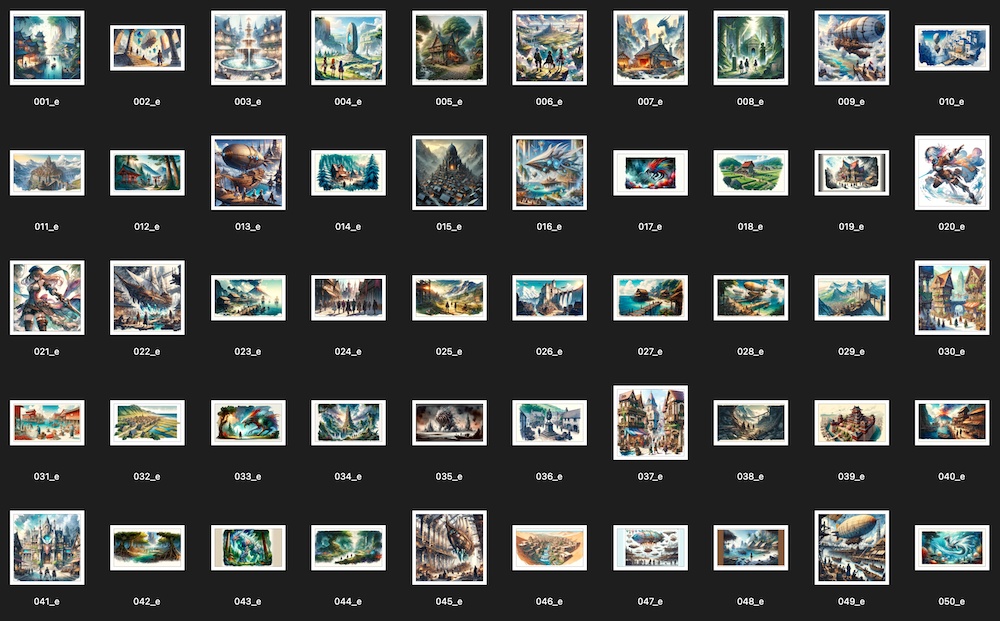 Concept art style illustration collection: Extra pictures