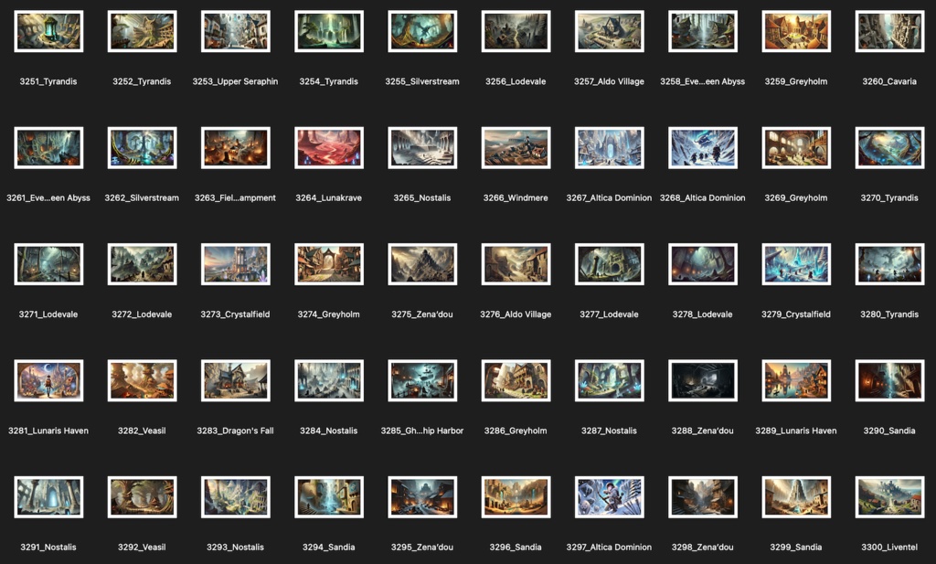 No.3201-3300: Concept art style illustration collection