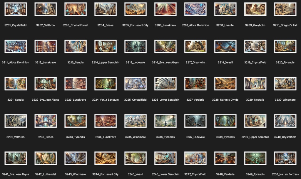 No.3201-3300: Concept art style illustration collection