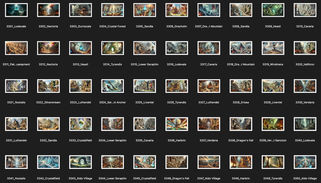 No.3301-3400: Concept art style illustration collection