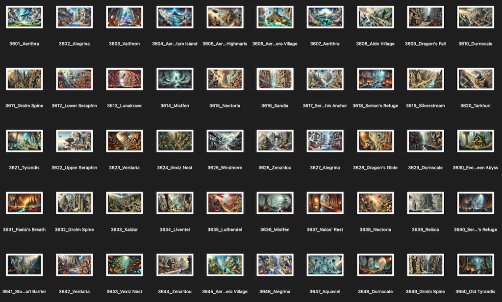 No.3601-3700: Concept art style illustration collection